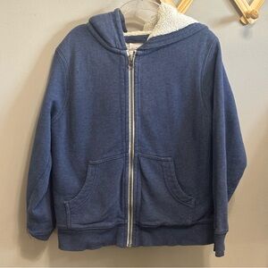 Hanna Andersson Navy Sherpa Jacket Size 6/7
